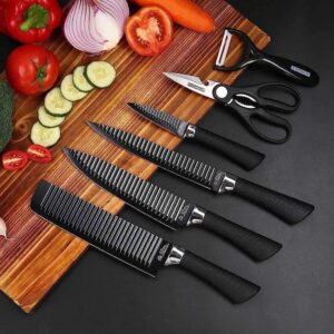 ZEPTER 6 PC Knife Set for Kitchen Knife Blade Knife Set for Kurbani Kitchen Cooking Knifes Steak Knifes