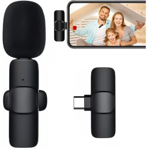 K8 Wireless Microphone Professional Lapel Lavalier Microphone Remove Noise For Type C Microphone