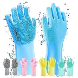 Silicone Dish Washing Kitchen Hand Gloves - Hand Gloves - Simplify Dishwashing With The Silicone Kitchen Hand Gloves - Providing Convenience