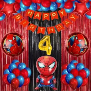 Spiderman Theme Birthday Decoration