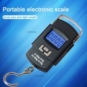 Digital Hanging Weight Scale, Portable Hanging Electronic Hook Scale-Black - Weight Machine Digital