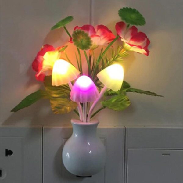 LED Sensor Dream Mushroom Lamp - Multicolor