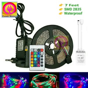High Quality SMD 2835 DC 12V LED Strip Light with Remote 5 Meters RGB Color Special Lights for Ceiling Decoration