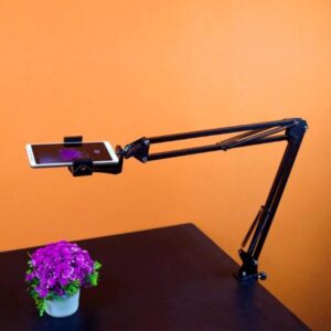 YIYANT Overhead Tripod Mount Articulating Arm,Cell Phone Holder, Arm Stand Accessory for Video Recording Live