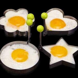 Cook Fried Egg Pancake Stainless Steel Heart Shaped egg Mould Mold Kitchen Tool