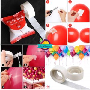 Balloons glue dots