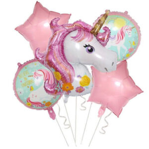 Unicorn balloons set